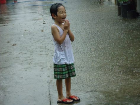 Praying Under The Rain